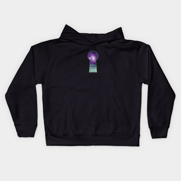 Unlock me keyhole Kids Hoodie by yilanlibilal